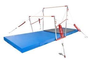 All-American Uneven Bars w/Natural Fiber Competitions Rails