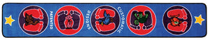 Jump Quarter Turn Mat with Animals, 15” x 89”