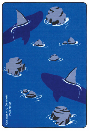 Jump the Shark Carpet, 48” x 72”