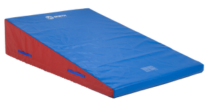 Non Folding Incline 48"X72"X16"Color Sides: RedColor Top/Bottom: Blue - DEMO