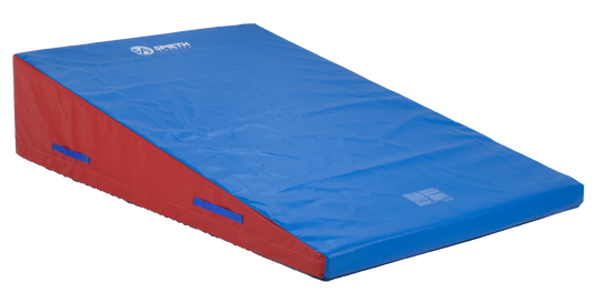 Non Folding Incline 48"X72"X16"Color Sides: RedColor Top/Bottom: Blue - DEMO